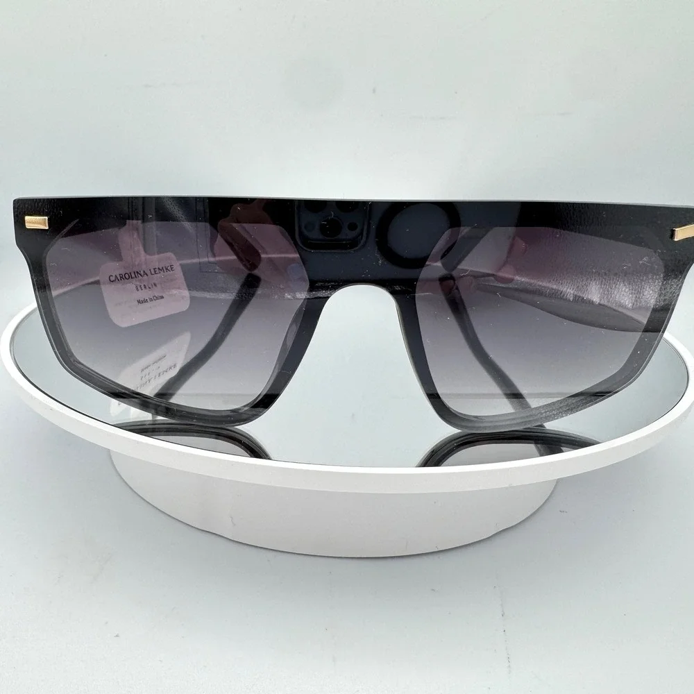 Carolina Lemke Sunglasses Vigo Oversized Shield Flat Top CL32571